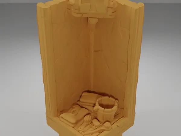 Tall Bed Angle - Medieval Town Part 1 - Dungeon Blocks