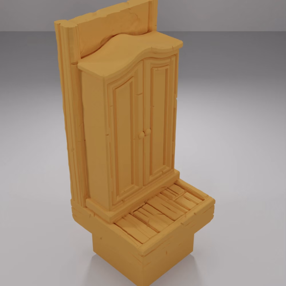 Tall Wardrobe - Medieval Town Part 1 - Dungeon Blocks