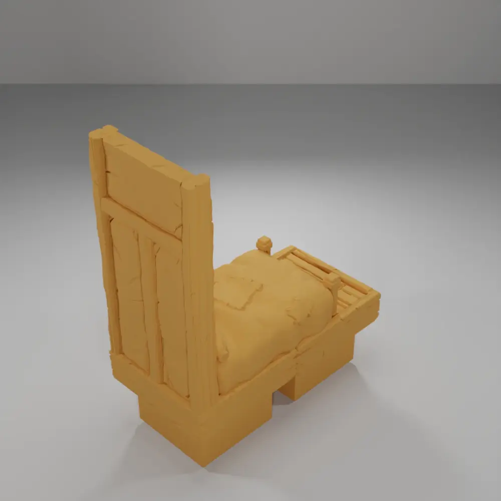 Tall Bed - Medieval Town Part 1 - Dungeon Blocks
