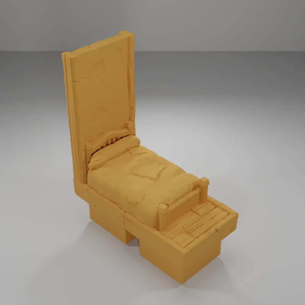 Tall Bed - Medieval Town Part 1 - Dungeon Blocks