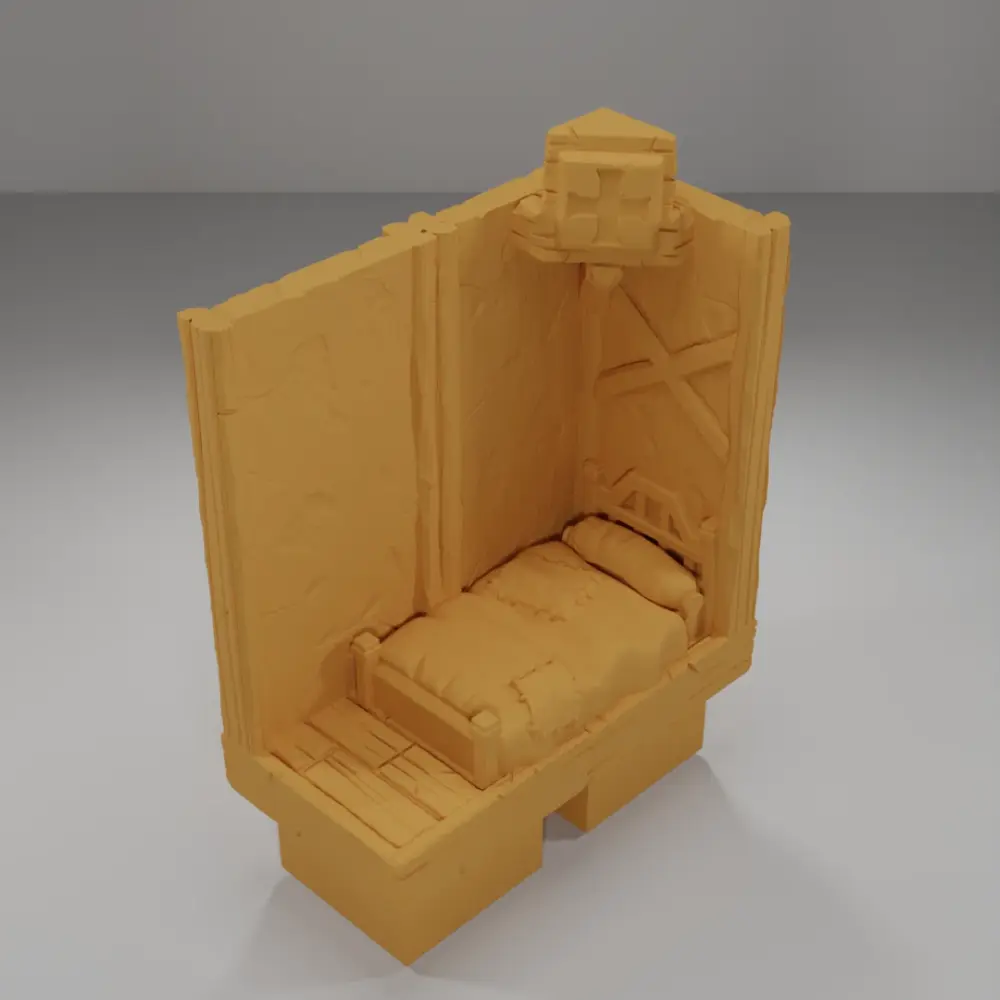 Tall Bed Angle - Medieval Town Part 1 - Dungeon Blocks