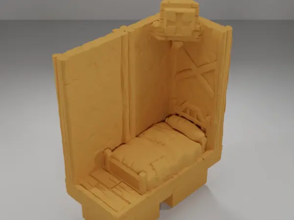 Tall Bed Angle - Medieval Town Part 1 - Dungeon Blocks