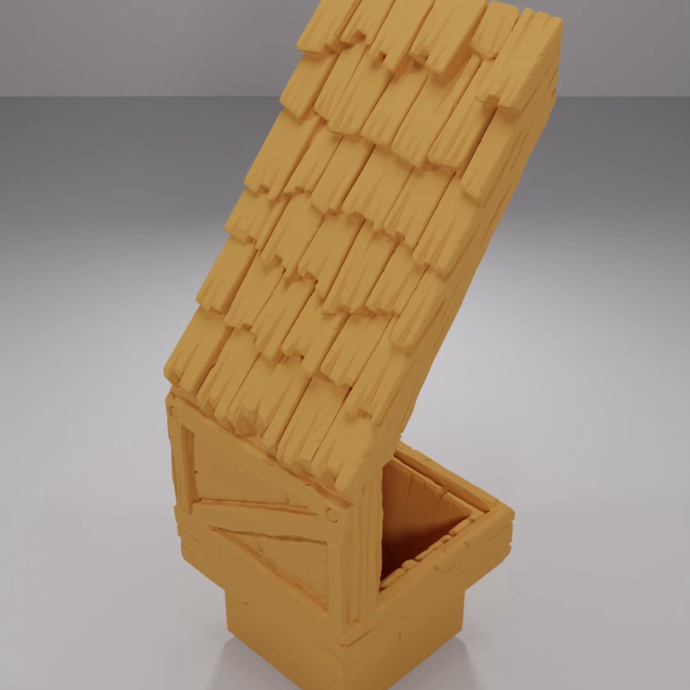 Roof Ladder Down - Medieval Town Part 1 - Dungeon Blocks
