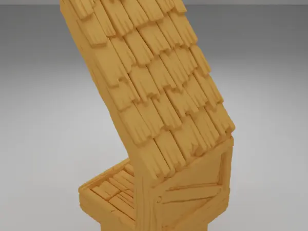 Roof Angle Flag - Medieval Town Part 1 - Dungeon Blocks