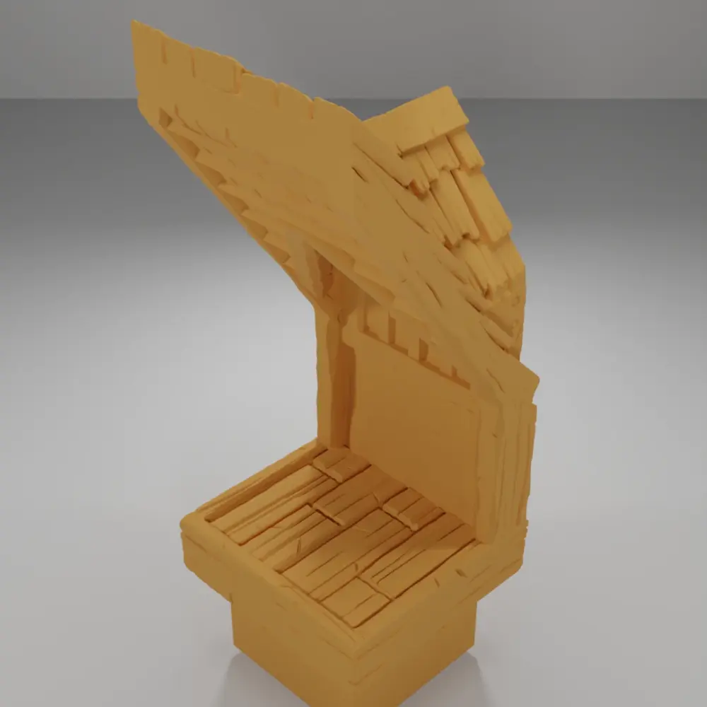 Roof Window With Glass - Medieval Town Part 1 - Dungeon Blocks - MT1-112-NL