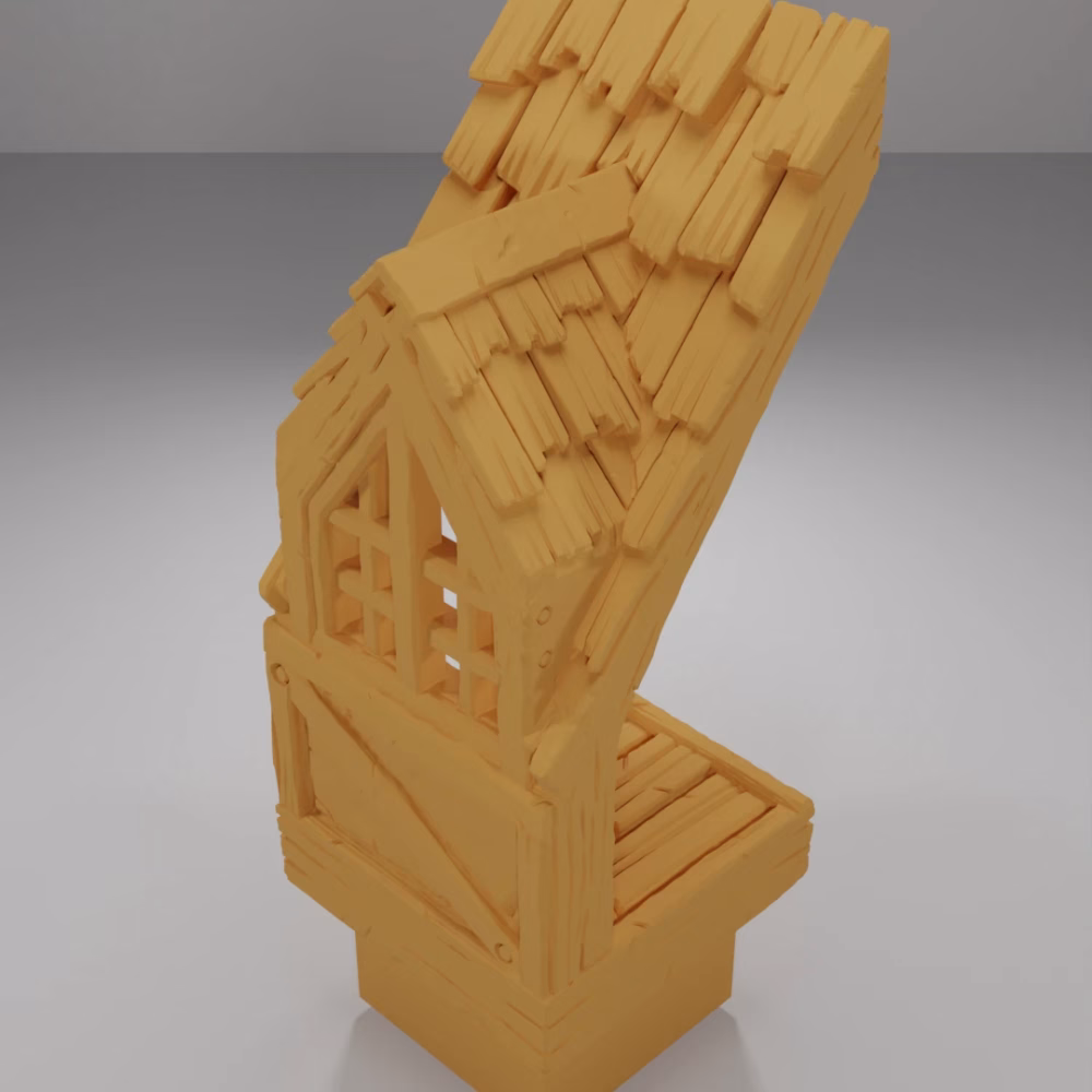 Roof Window Without Glass - Medieval Town Part 1 - Dungeon Blocks