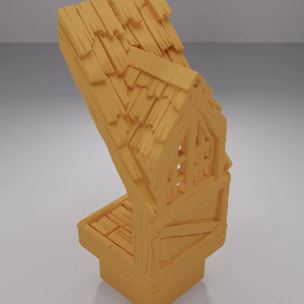 Roof Window Without Glass - Medieval Town Part 1 - Dungeon Blocks