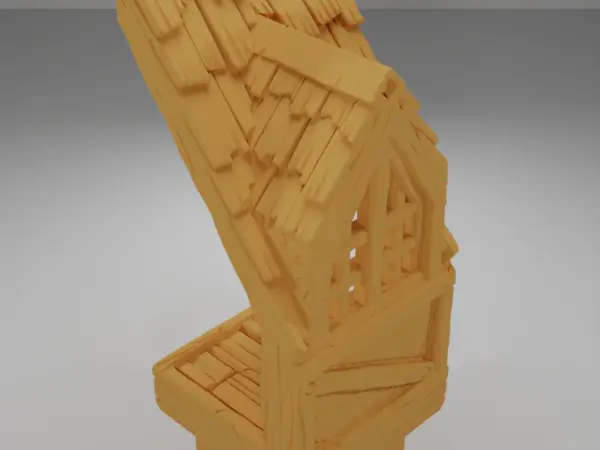 Roof Angle Flag - Medieval Town Part 1 - Dungeon Blocks