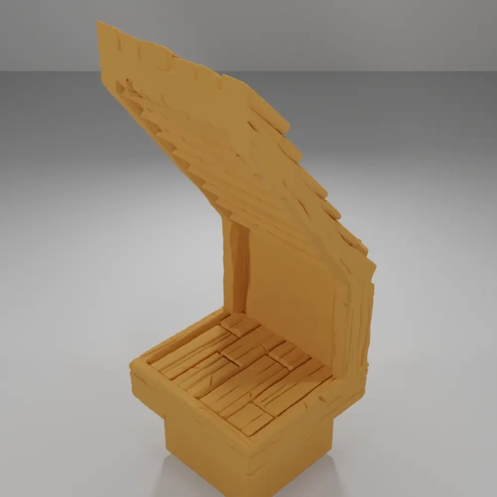 Roof Wooden Plank - Medieval Town Part 1 - Dungeon Blocks