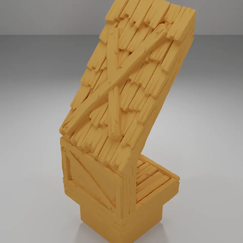 Roof Wooden Plank - Medieval Town Part 1 - Dungeon Blocks