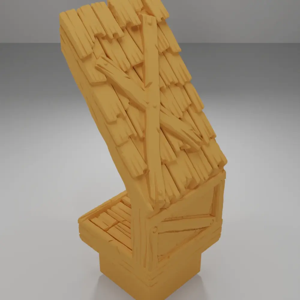 Roof Wooden Plank - Medieval Town Part 1 - Dungeon Blocks