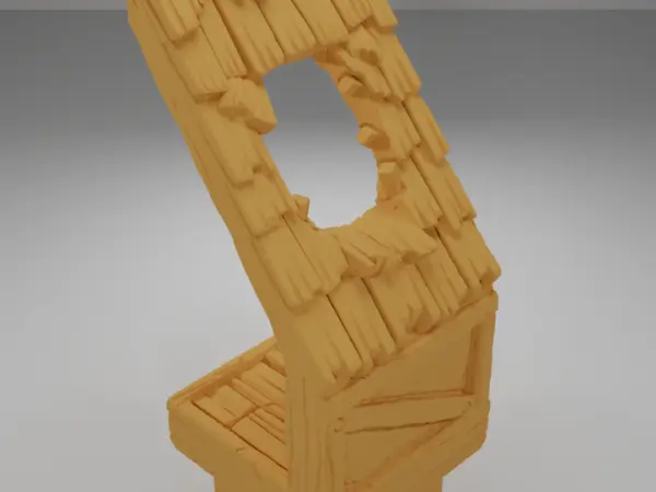 Roof Angle Flag - Medieval Town Part 1 - Dungeon Blocks