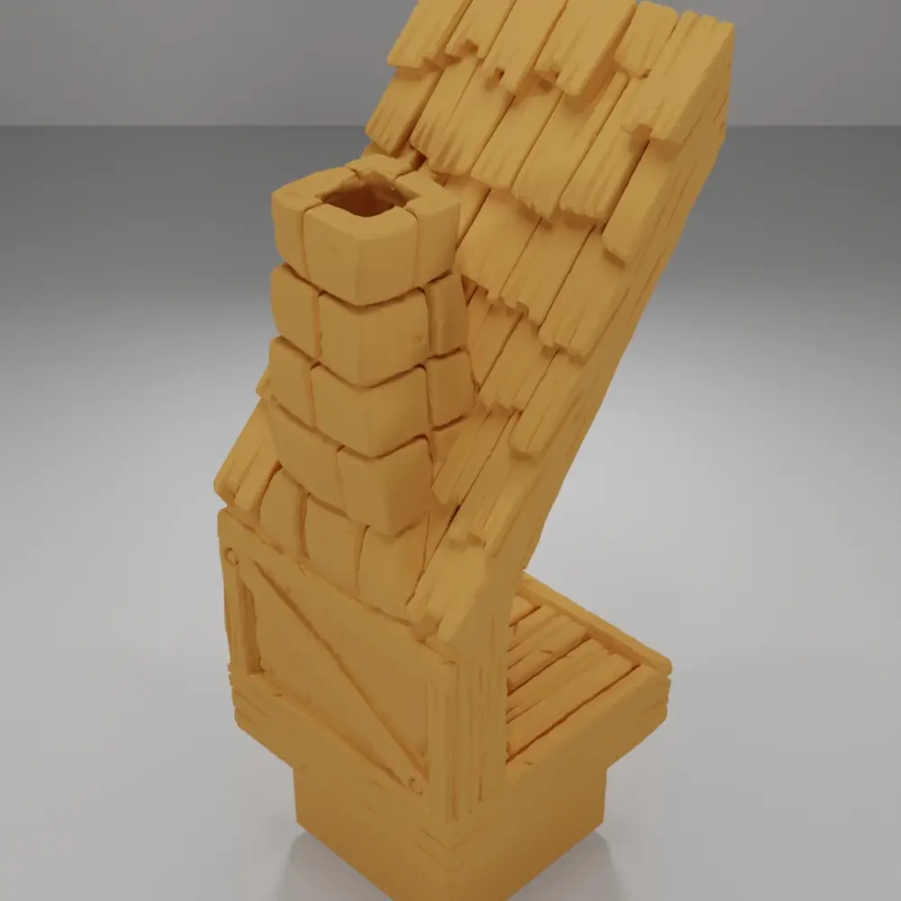 Roof Fireplace - Medieval Town Part 1 - Dungeon Blocks