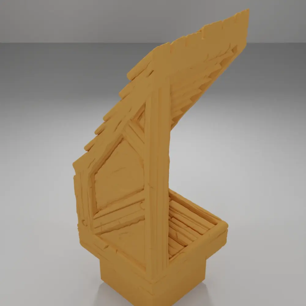 Roof End Left - Medieval Town Part 1 - Dungeon Blocks