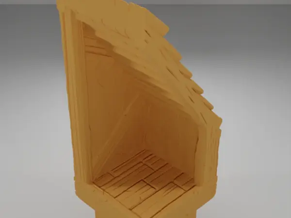 Roof Angle Flag - Medieval Town Part 1 - Dungeon Blocks