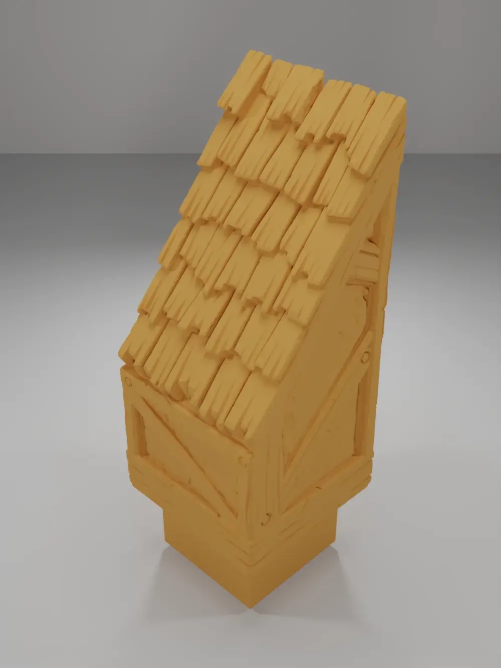 Roof End Left - Medieval Town Part 1 - Dungeon Blocks