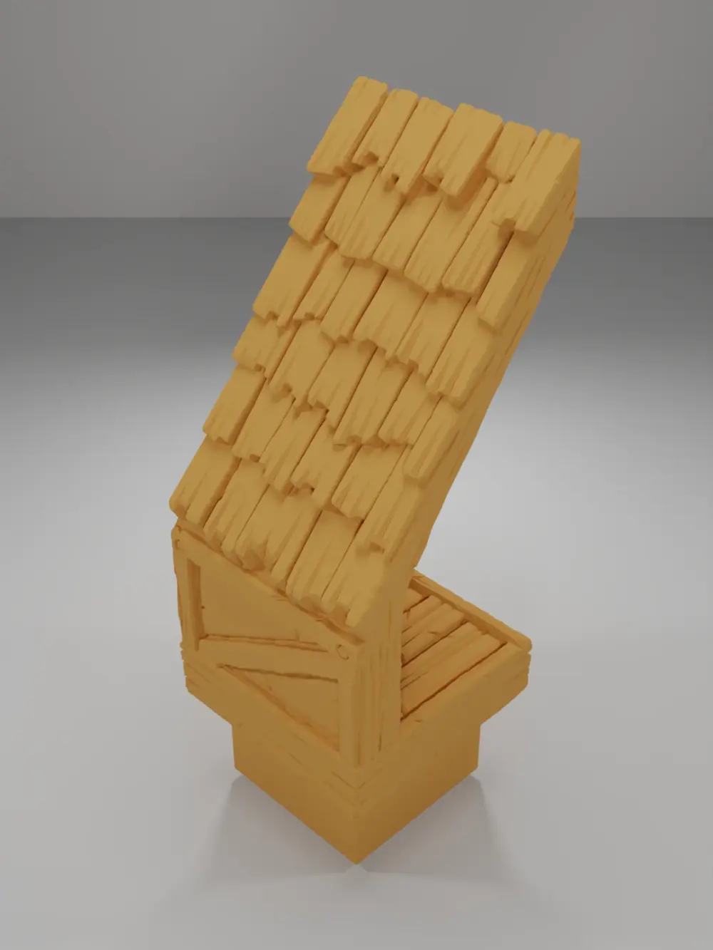 Roof End Right - Medieval Town Part 1 - Dungeon Blocks