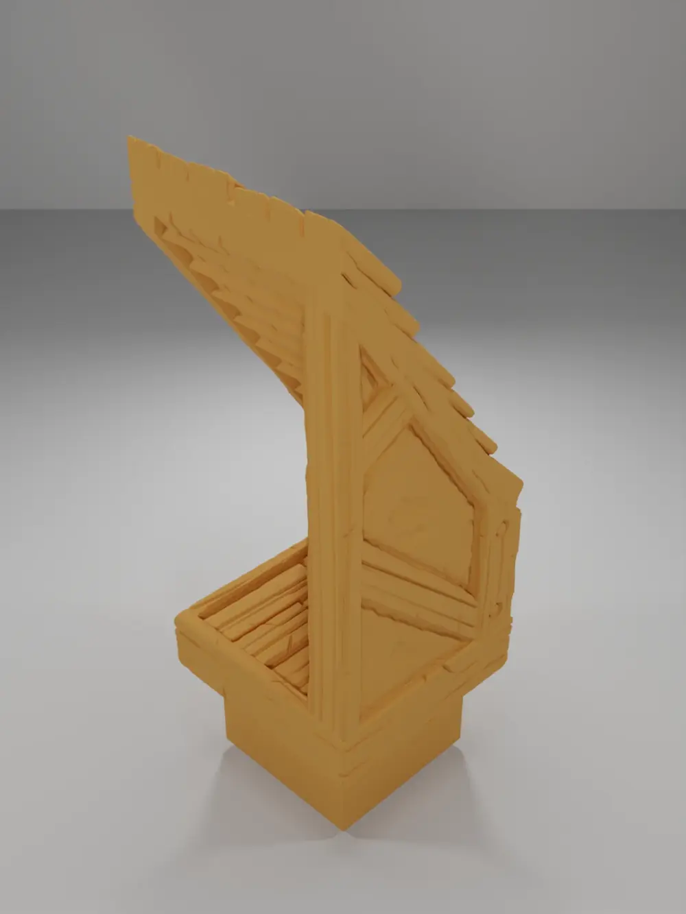 Roof End Right - Medieval Town Part 1 - Dungeon Blocks