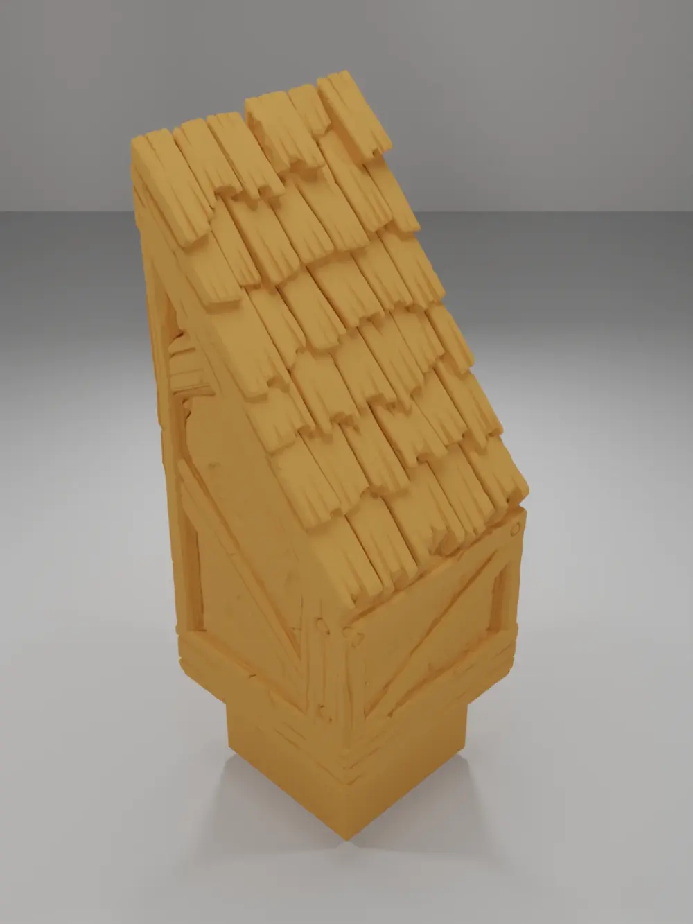 Roof End Right - Medieval Town Part 1 - Dungeon Blocks