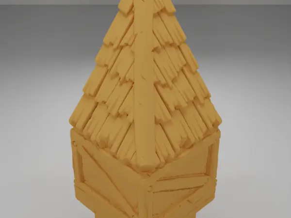 Roof Angle Flag - Medieval Town Part 1 - Dungeon Blocks