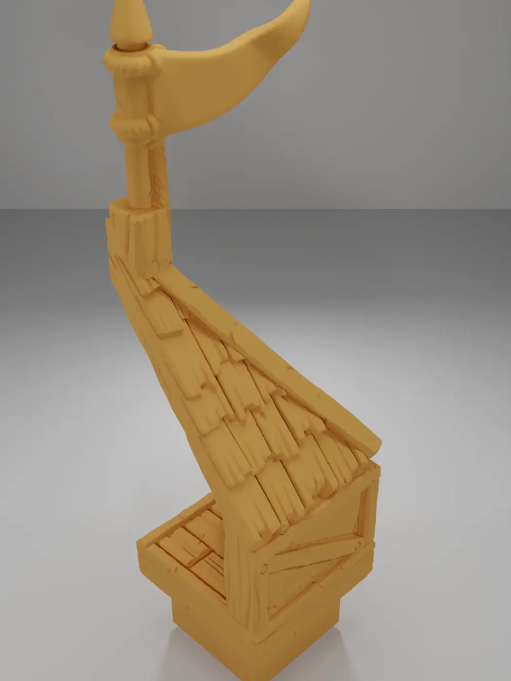 Roof Angle Flag - Medieval Town Part 1 - Dungeon Blocks