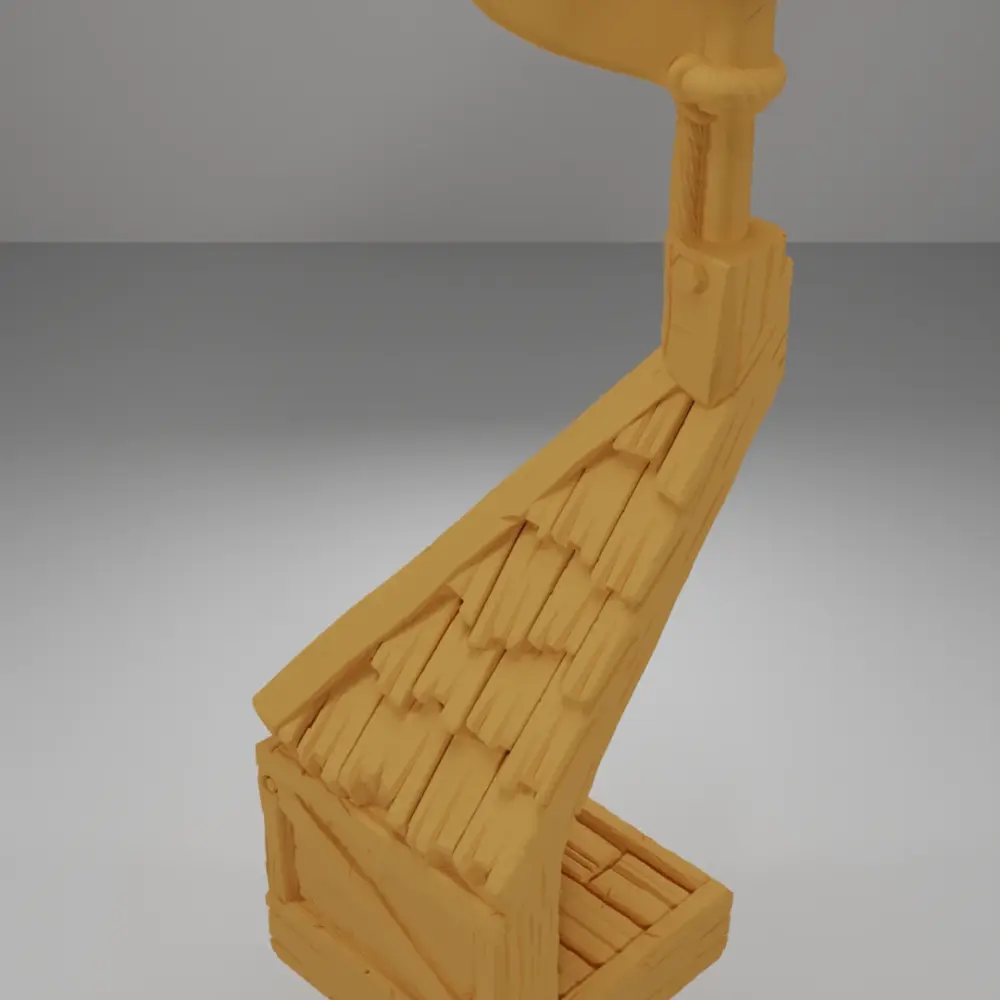 Roof Angle Flag - Medieval Town Part 1 - Dungeon Blocks