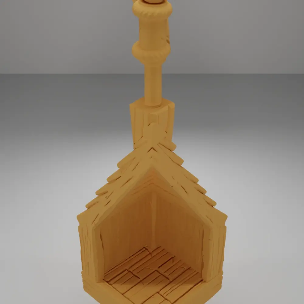 Roof Angle Flag - Medieval Town Part 1 - Dungeon Blocks