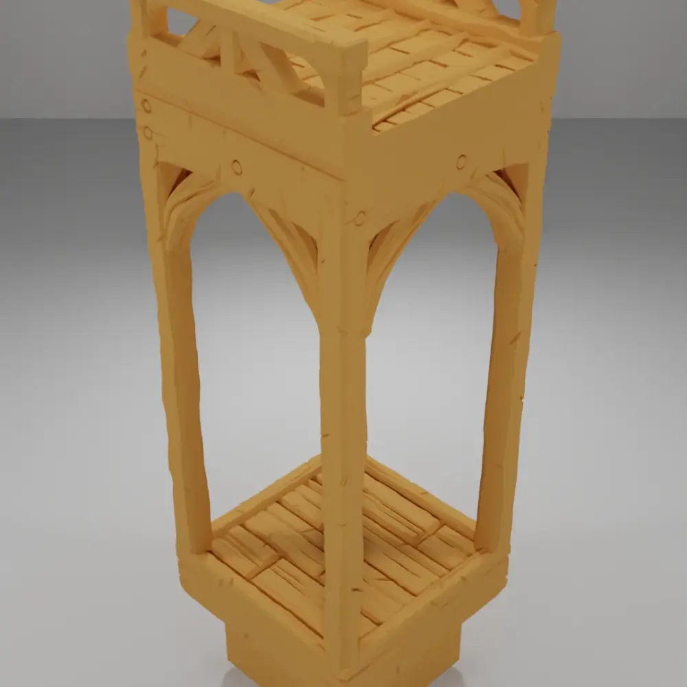 Roof Flat Straight - Medieval Town Part 1 - Dungeon Blocks