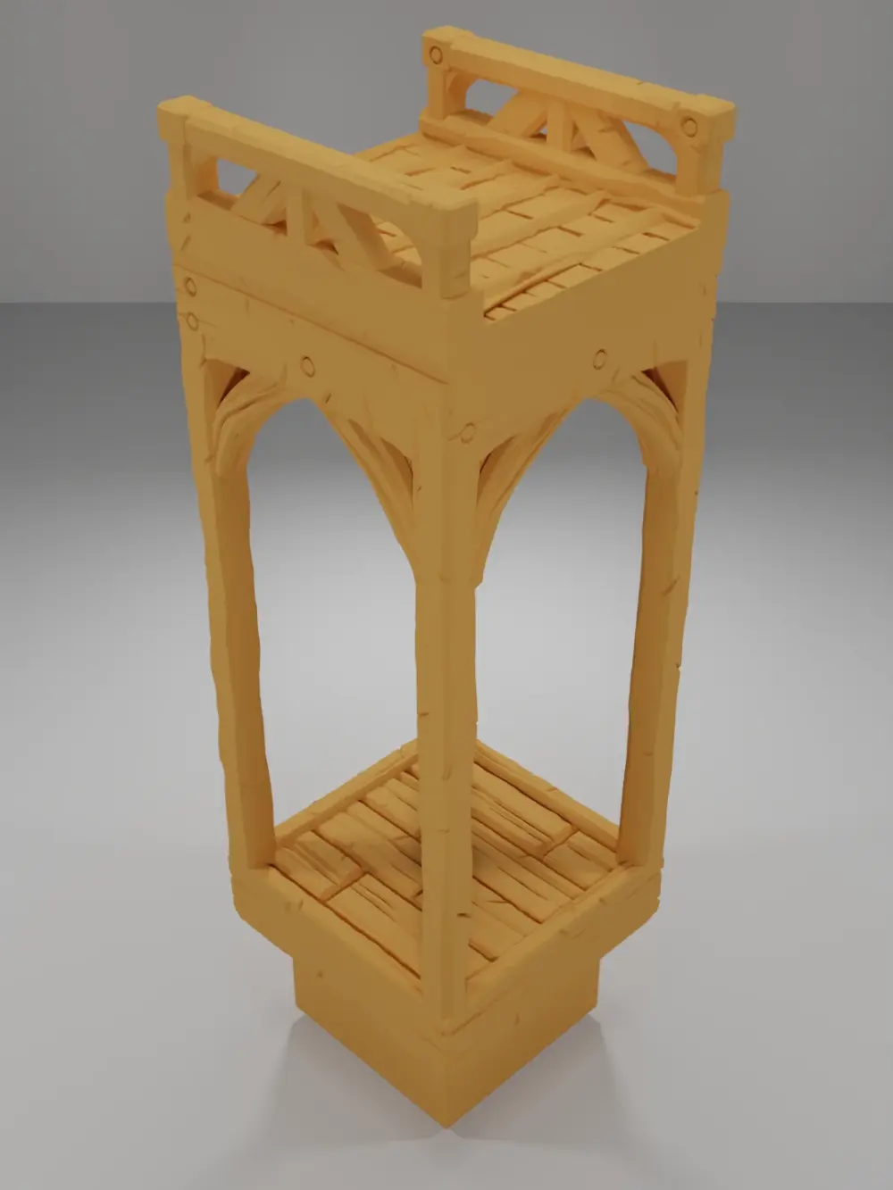 Roof Flat Straight - Medieval Town Part 1 - Dungeon Blocks