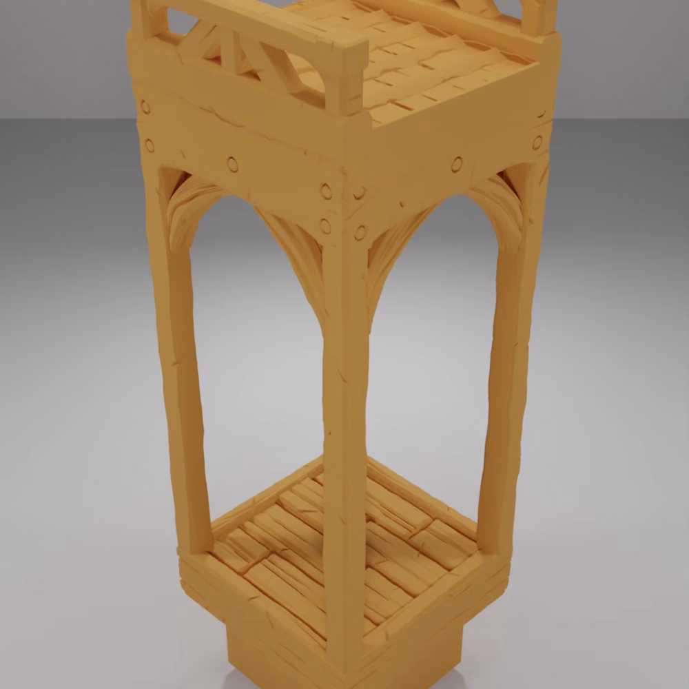 Roof Flat Straight - Medieval Town Part 1 - Dungeon Blocks