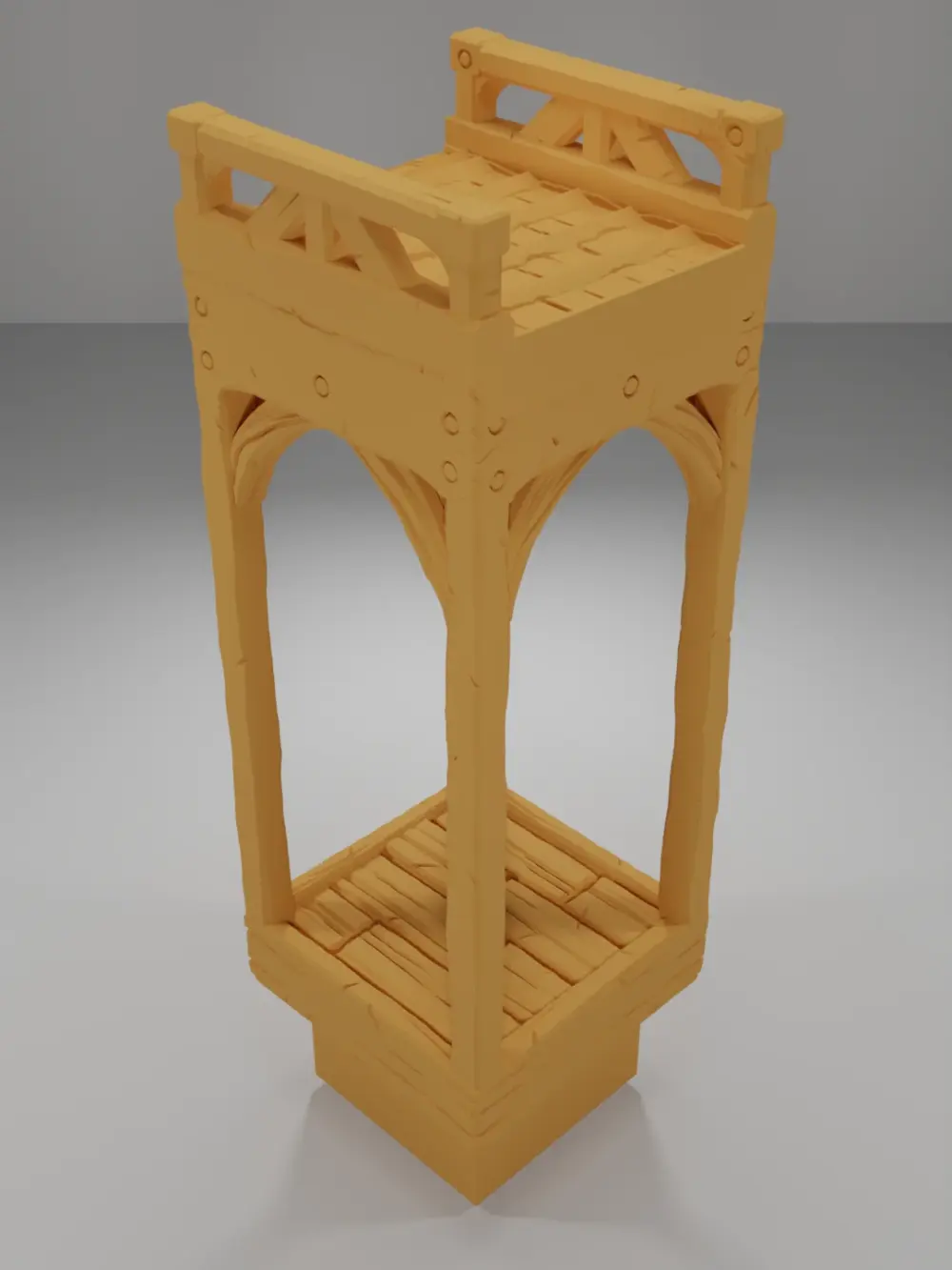 Roof Flat Straight - Medieval Town Part 1 - Dungeon Blocks