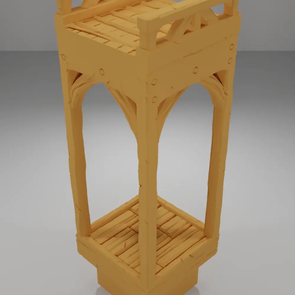 Roof Flat Straight - Medieval Town Part 1 - Dungeon Blocks