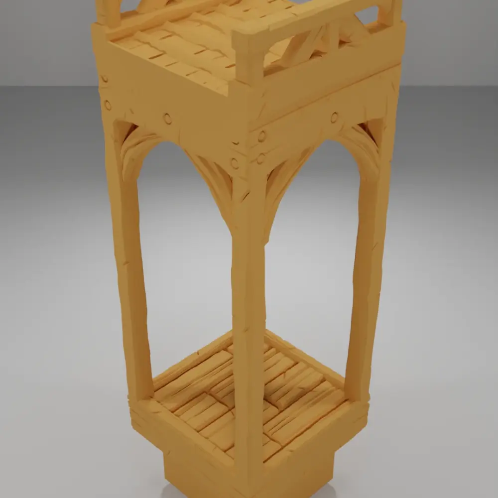 Roof Flat Straight - Medieval Town Part 1 - Dungeon Blocks