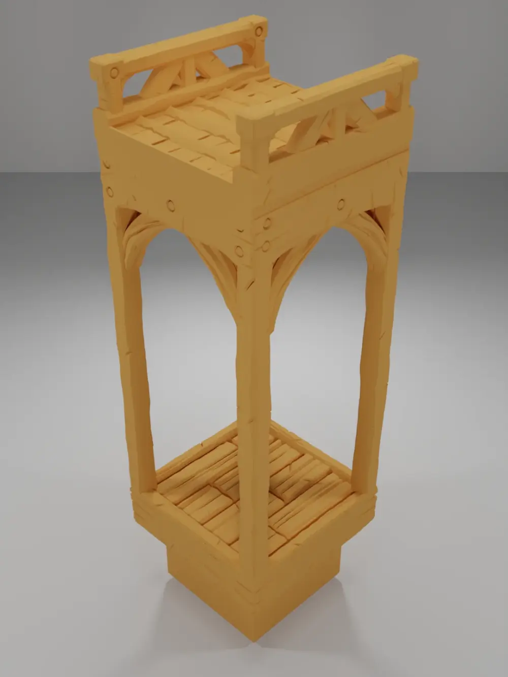 Roof Flat Straight - Medieval Town Part 1 - Dungeon Blocks