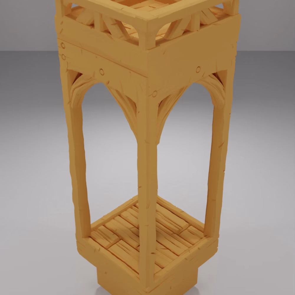 Roof Flat Square - Medieval Town Part 1 - Dungeon Blocks
