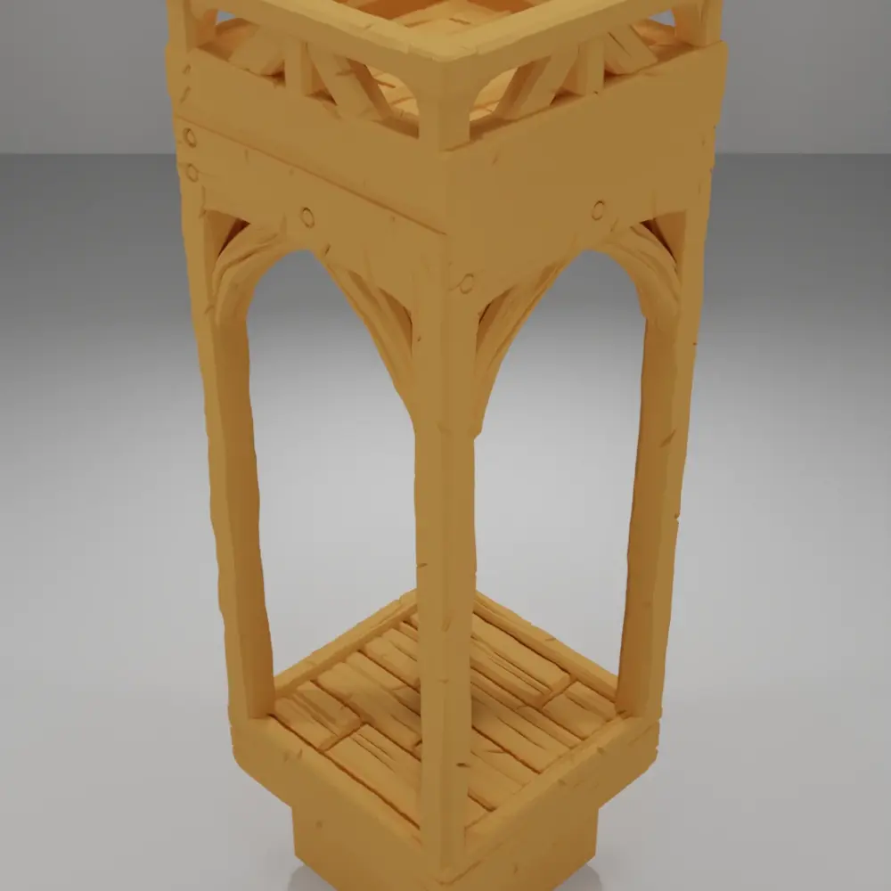Roof Flat Square - Medieval Town Part 1 - Dungeon Blocks
