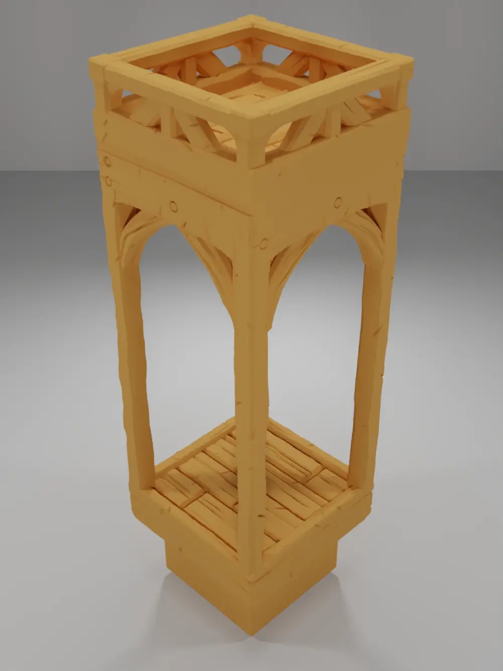 Roof Flat Square - Medieval Town Part 1 - Dungeon Blocks
