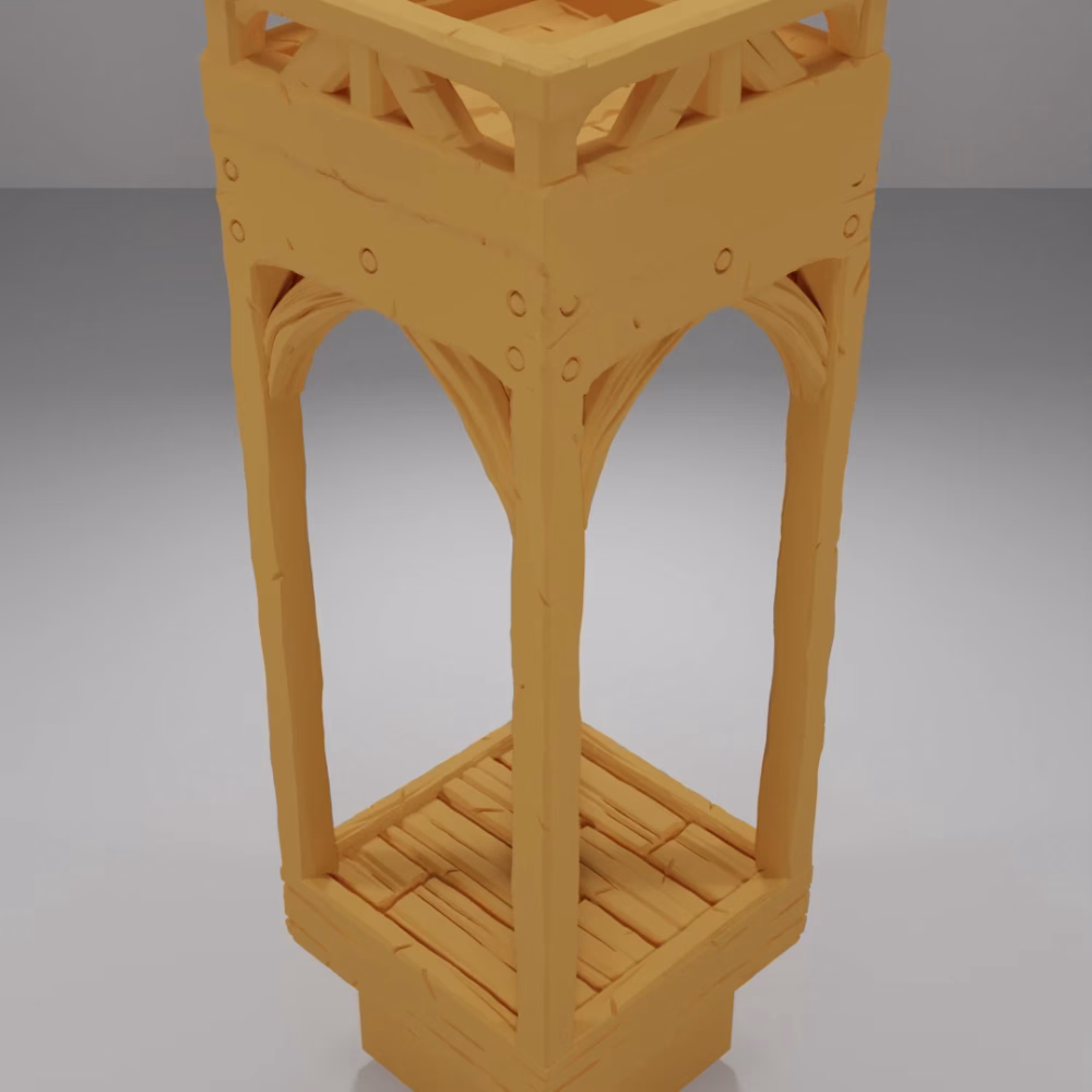 Roof Flat Square - Medieval Town Part 1 - Dungeon Blocks