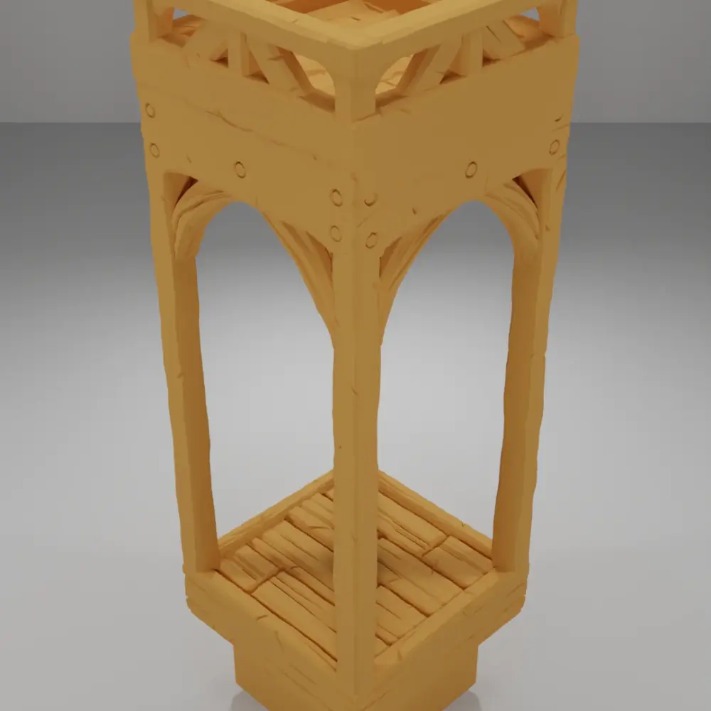 Roof Flat Square - Medieval Town Part 1 - Dungeon Blocks