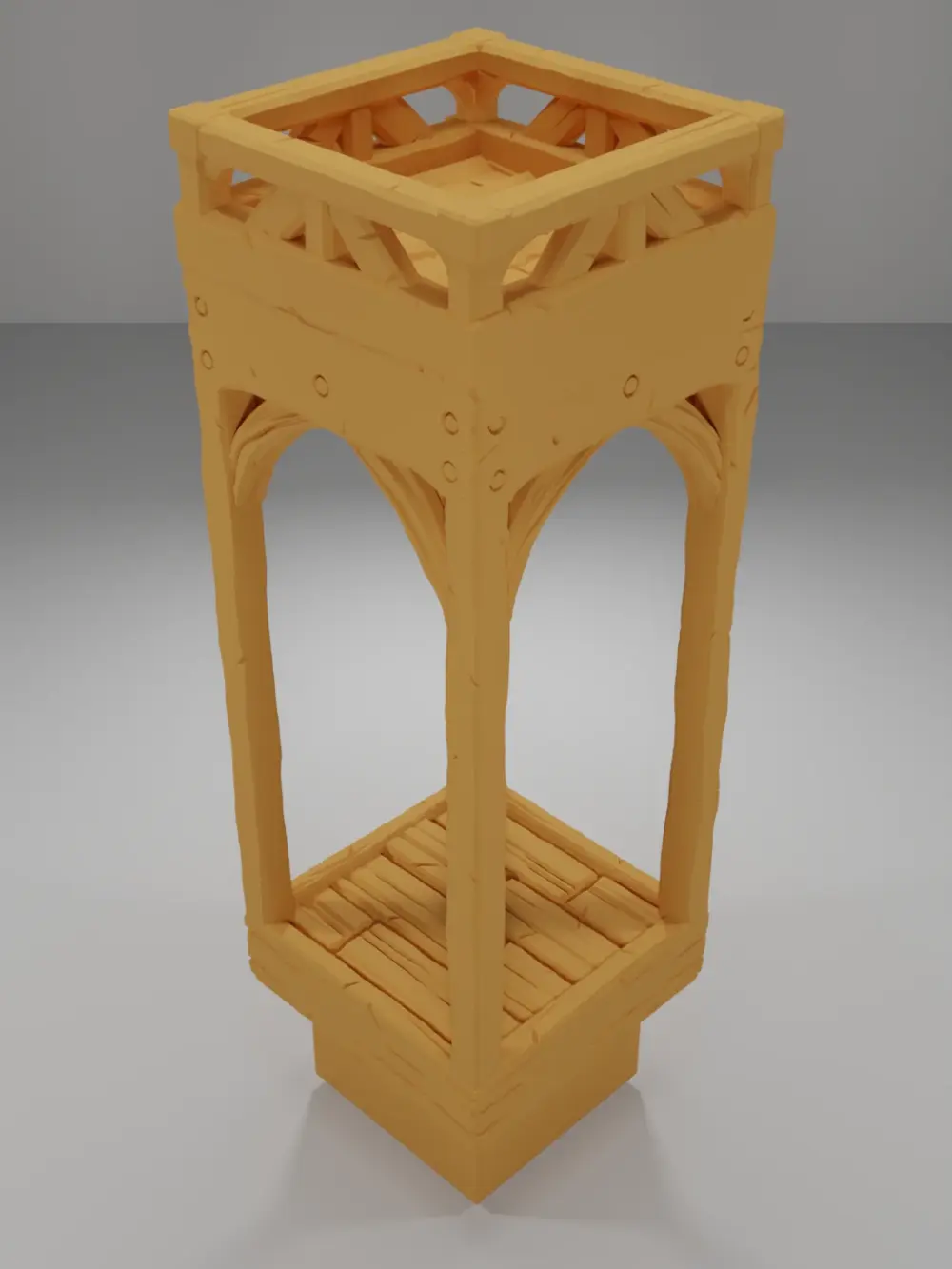 Roof Flat Square - Medieval Town Part 1 - Dungeon Blocks
