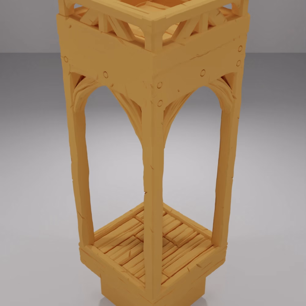 Roof Flat Square - Medieval Town Part 1 - Dungeon Blocks