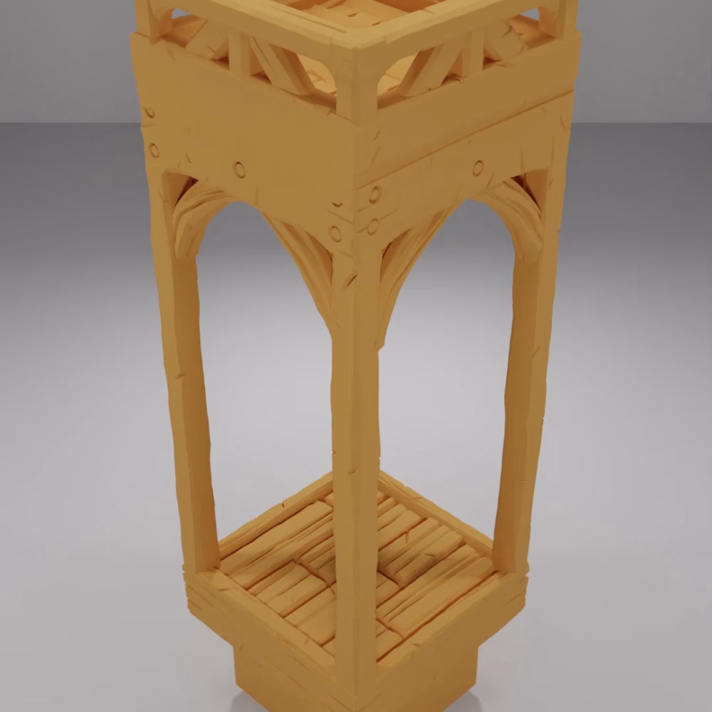 Roof Flat Square - Medieval Town Part 1 - Dungeon Blocks