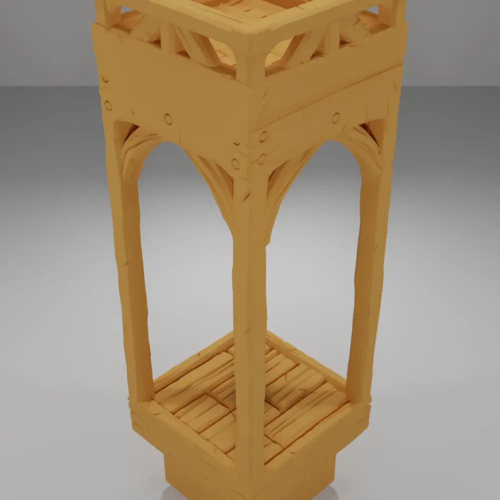 Roof Flat Square - Medieval Town Part 1 - Dungeon Blocks