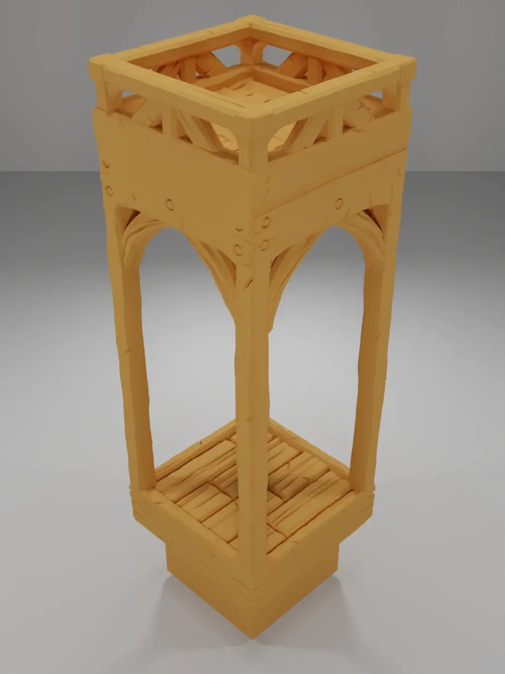 Roof Flat Square - Medieval Town Part 1 - Dungeon Blocks