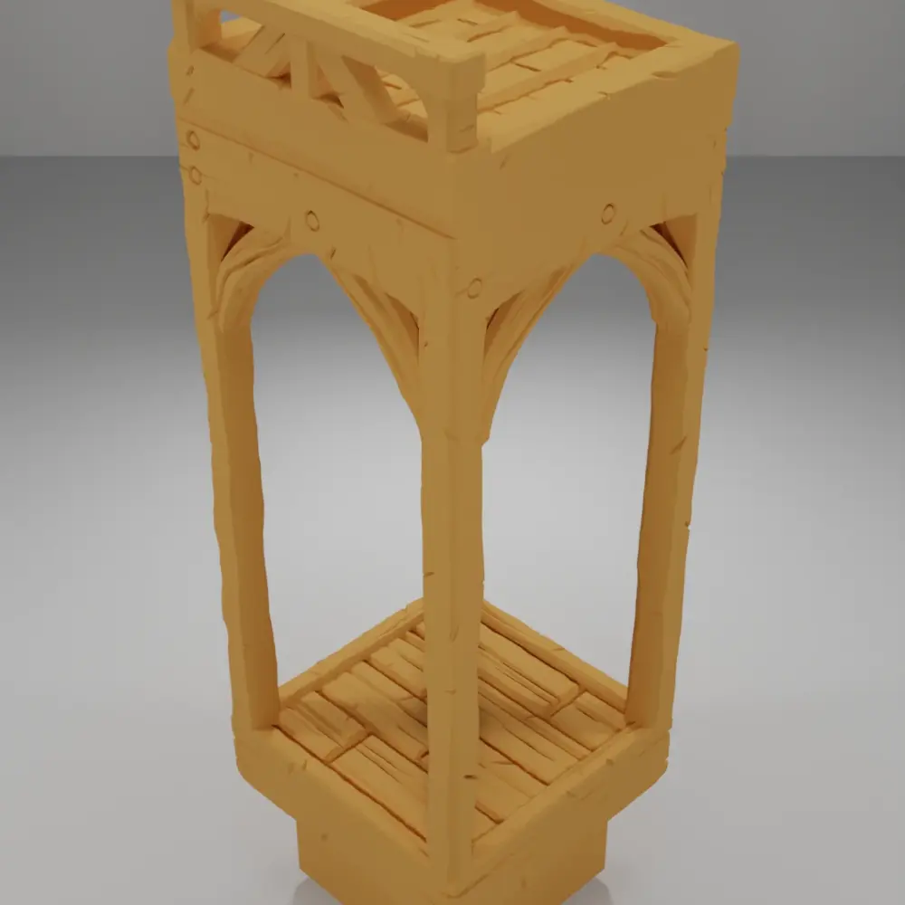 Roof Flat Straight Line - Medieval Town Part 1 - Dungeon Blocks