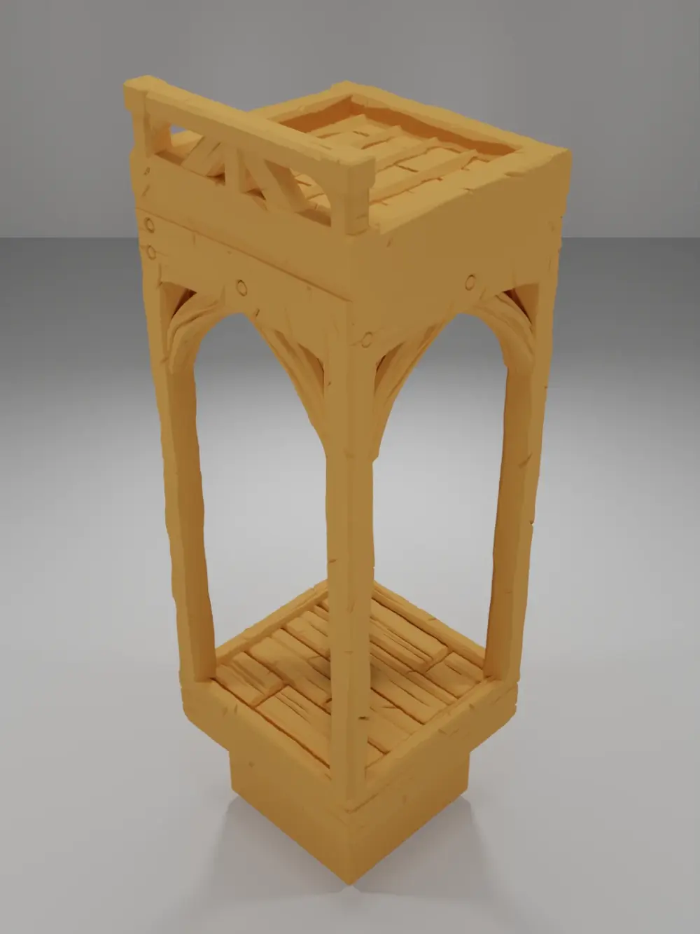 Roof Flat Straight Line - Medieval Town Part 1 - Dungeon Blocks
