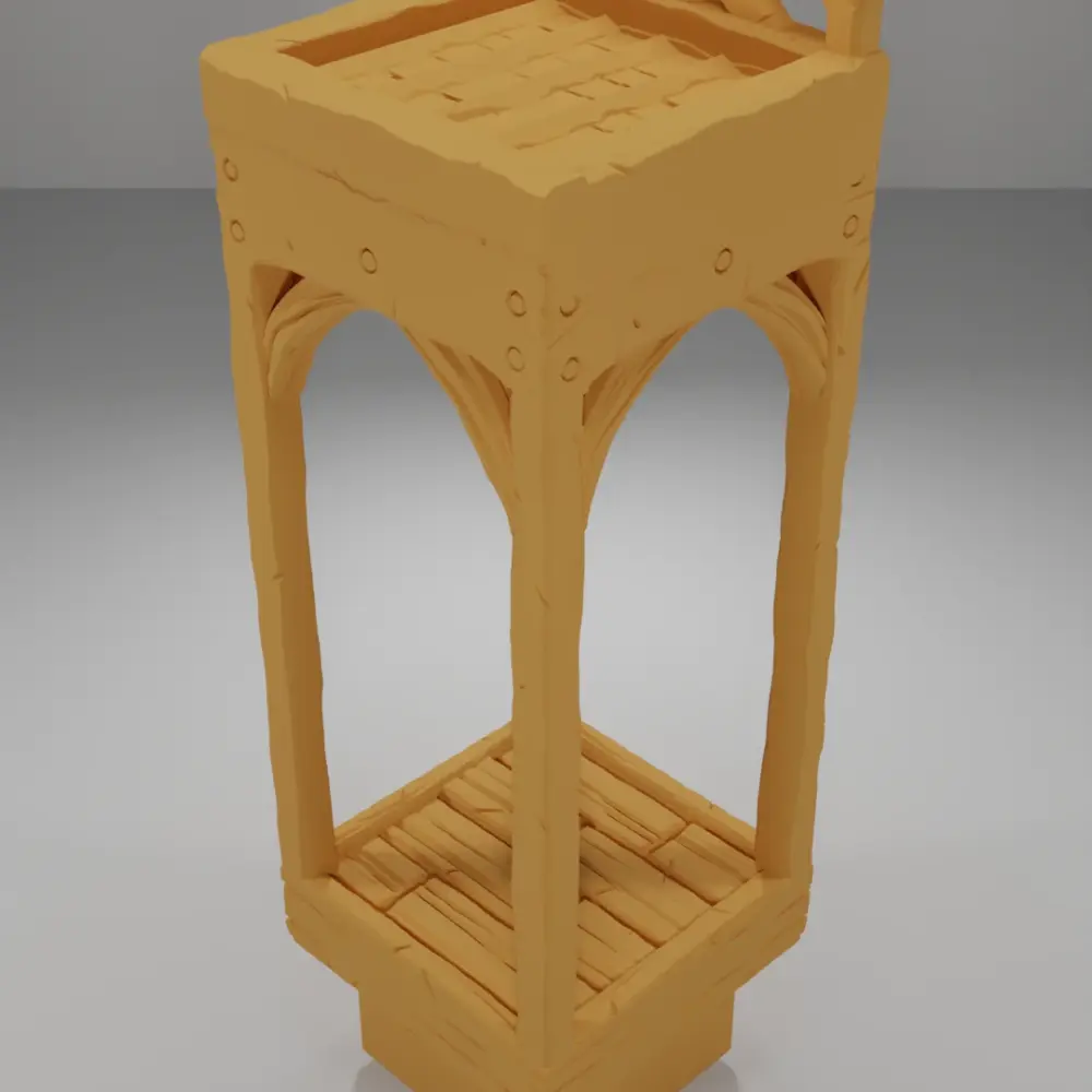 Roof Flat Straight Line - Medieval Town Part 1 - Dungeon Blocks