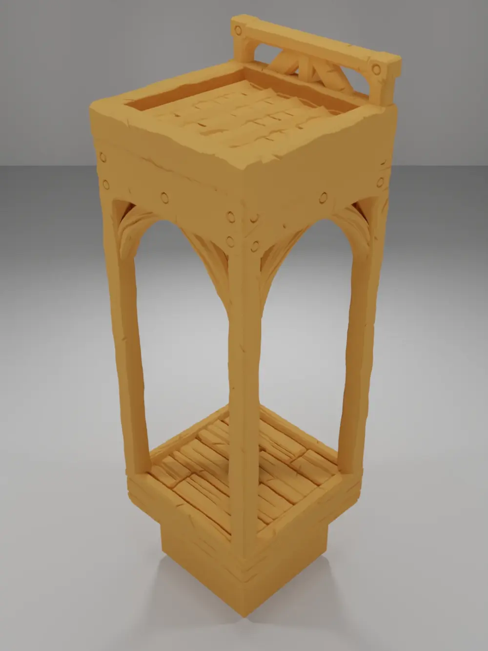 Roof Flat Straight Line - Medieval Town Part 1 - Dungeon Blocks