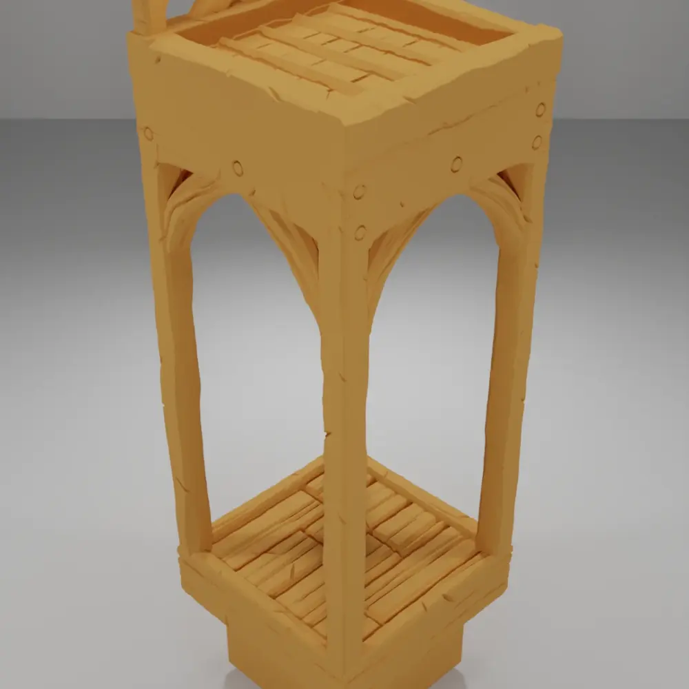 Roof Flat Straight Line - Medieval Town Part 1 - Dungeon Blocks