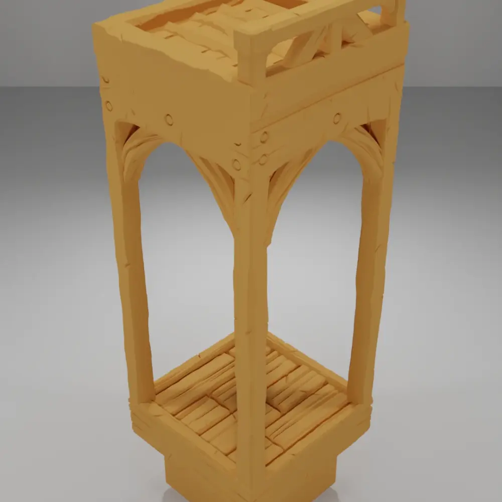 Roof Flat Straight Line - Medieval Town Part 1 - Dungeon Blocks